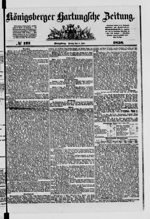 Königsberger Hartungsche Zeitung vom 04.06.1858