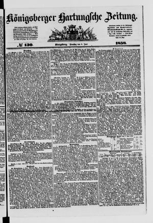 Königsberger Hartungsche Zeitung vom 08.06.1858