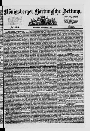 Königsberger Hartungsche Zeitung vom 11.06.1858