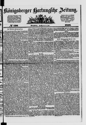 Königsberger Hartungsche Zeitung vom 15.06.1858