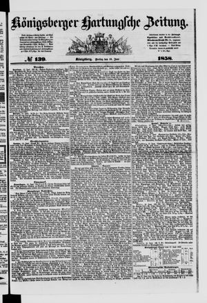 Königsberger Hartungsche Zeitung on Jun 18, 1858