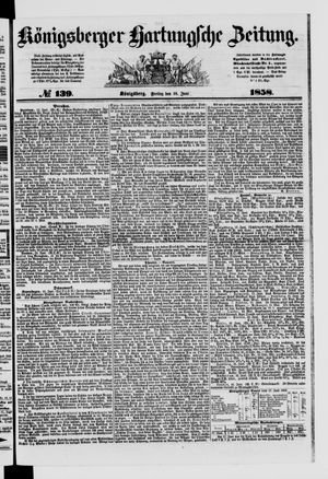 Königsberger Hartungsche Zeitung on Jun 18, 1858