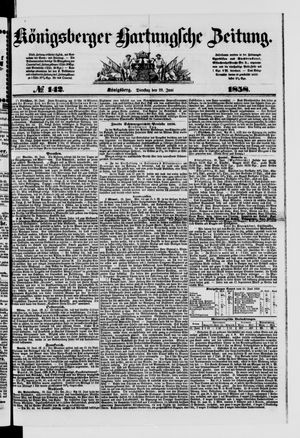 Königsberger Hartungsche Zeitung vom 22.06.1858