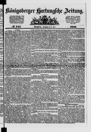 Königsberger Hartungsche Zeitung vom 24.06.1858