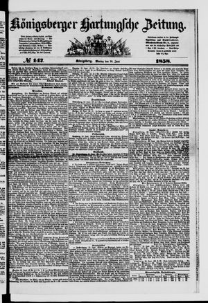 Königsberger Hartungsche Zeitung vom 28.06.1858