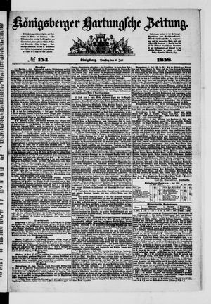 Königsberger Hartungsche Zeitung vom 06.07.1858