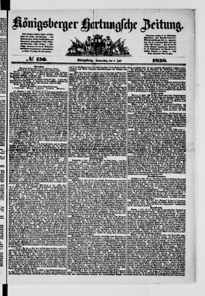 Königsberger Hartungsche Zeitung on Jul 8, 1858