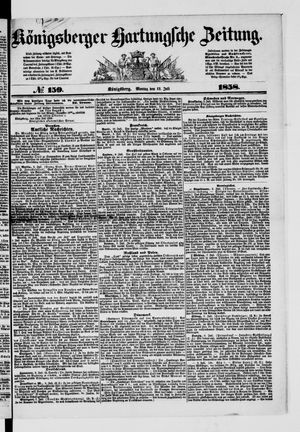 Königsberger Hartungsche Zeitung vom 12.07.1858
