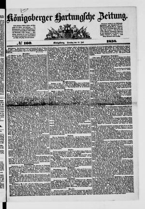 Königsberger Hartungsche Zeitung vom 13.07.1858