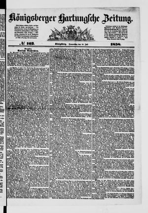 Königsberger Hartungsche Zeitung vom 15.07.1858