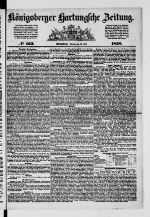 Königsberger Hartungsche Zeitung on Jul 16, 1858