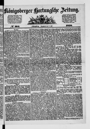 Königsberger Hartungsche Zeitung vom 17.07.1858