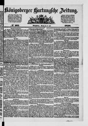 Königsberger Hartungsche Zeitung on Jul 19, 1858