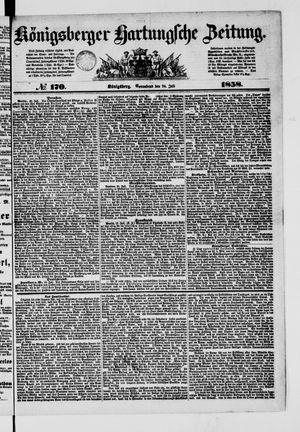Königsberger Hartungsche Zeitung on Jul 24, 1858