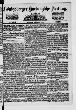 Königsberger Hartungsche Zeitung on Jul 29, 1858