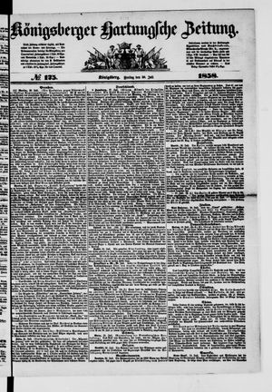 Königsberger Hartungsche Zeitung vom 30.07.1858