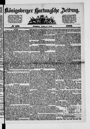 Königsberger Hartungsche Zeitung on Aug 3, 1858