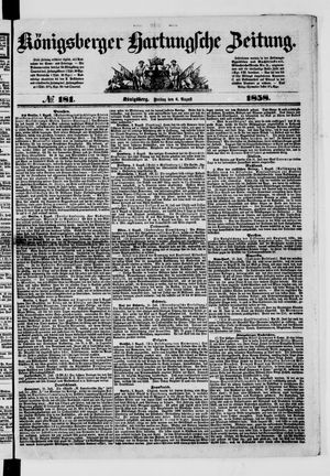 Königsberger Hartungsche Zeitung vom 06.08.1858