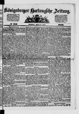Königsberger Hartungsche Zeitung on Aug 9, 1858