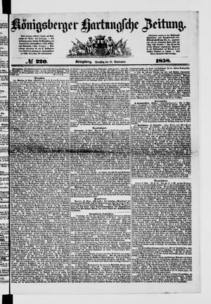 Königsberger Hartungsche Zeitung on Sep 21, 1858