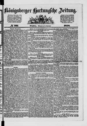 Königsberger Hartungsche Zeitung vom 29.09.1858