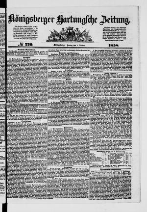Königsberger Hartungsche Zeitung vom 01.10.1858
