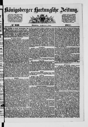 Königsberger Hartungsche Zeitung vom 05.10.1858