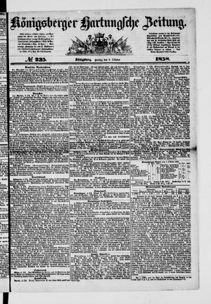 Königsberger Hartungsche Zeitung on Oct 8, 1858