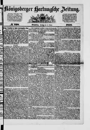 Königsberger Hartungsche Zeitung vom 12.10.1858