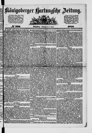 Königsberger Hartungsche Zeitung on Oct 13, 1858