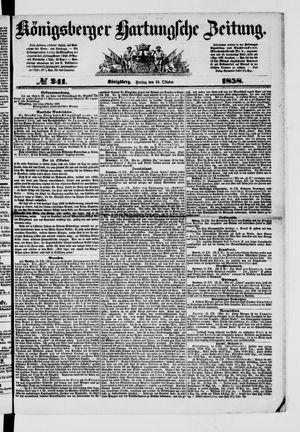 Königsberger Hartungsche Zeitung vom 15.10.1858