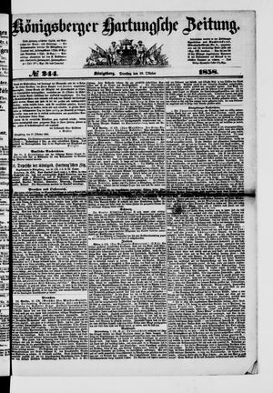 Königsberger Hartungsche Zeitung on Oct 19, 1858