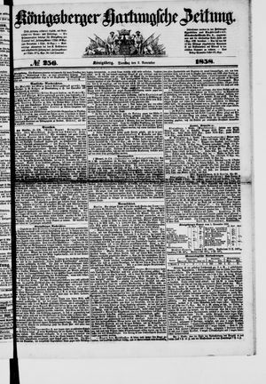 Königsberger Hartungsche Zeitung on Nov 2, 1858
