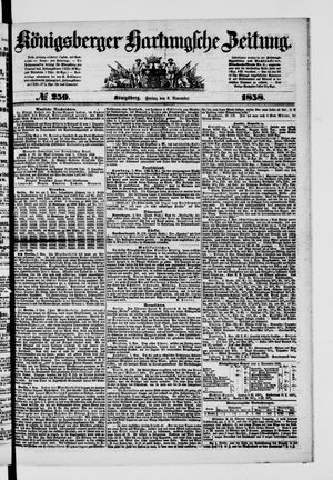 Königsberger Hartungsche Zeitung vom 05.11.1858