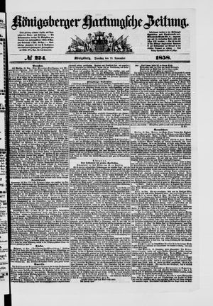 Königsberger Hartungsche Zeitung on Nov 23, 1858