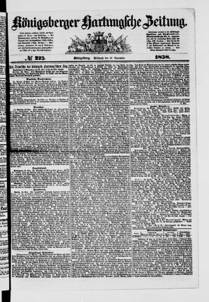 Königsberger Hartungsche Zeitung vom 24.11.1858