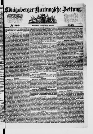 Königsberger Hartungsche Zeitung vom 30.11.1858