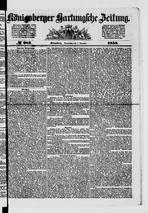 Königsberger Hartungsche Zeitung vom 02.12.1858