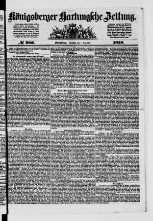 Königsberger Hartungsche Zeitung vom 07.12.1858