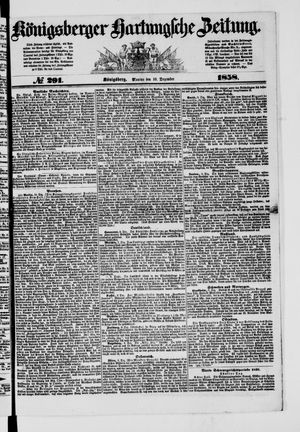 Königsberger Hartungsche Zeitung vom 13.12.1858