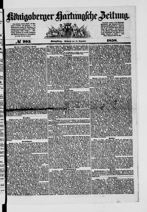 Königsberger Hartungsche Zeitung on Dec 15, 1858