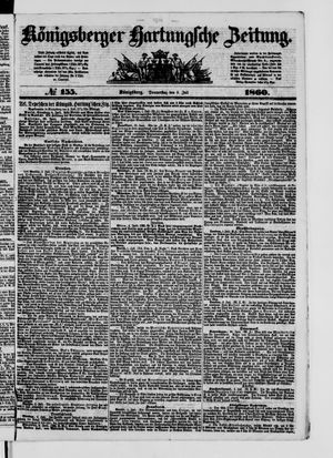 Königsberger Hartungsche Zeitung vom 05.07.1860