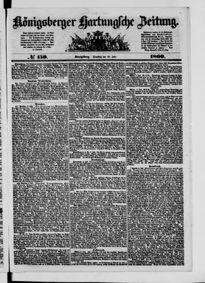 Königsberger Hartungsche Zeitung vom 10.07.1860