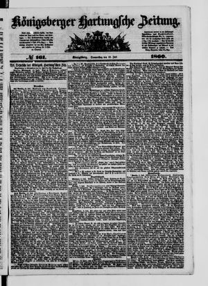 Königsberger Hartungsche Zeitung on Jul 12, 1860