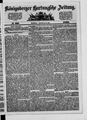 Königsberger Hartungsche Zeitung vom 19.07.1860