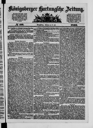 Königsberger Hartungsche Zeitung vom 25.07.1860