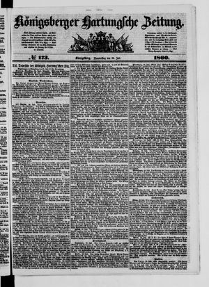 Königsberger Hartungsche Zeitung vom 26.07.1860