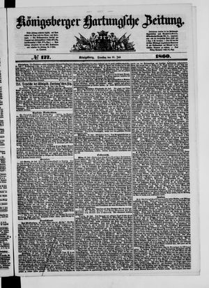Königsberger Hartungsche Zeitung vom 31.07.1860
