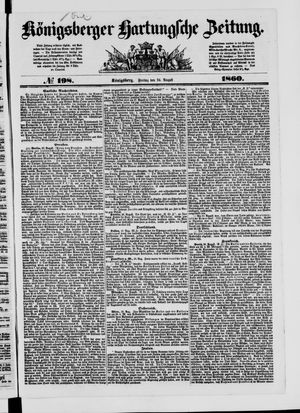 Königsberger Hartungsche Zeitung vom 24.08.1860