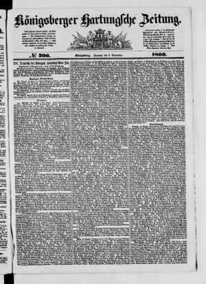 Königsberger Hartungsche Zeitung vom 02.09.1860